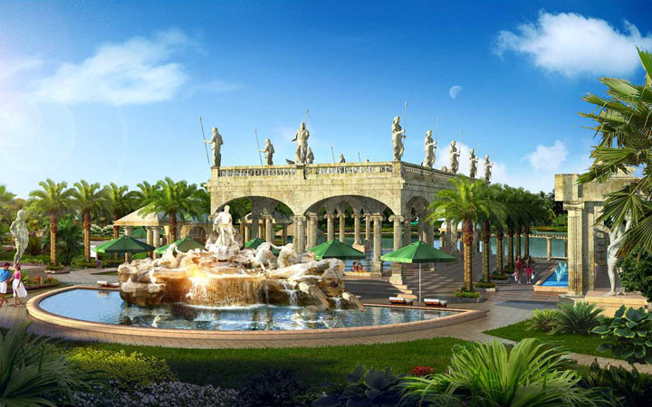 恒大廣東恩平泉都溫泉小鎮意大利館溫泉策劃、溫泉設計圖