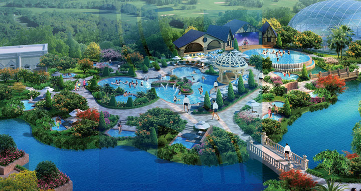 啟東海上威尼斯溫泉小鎮(zhèn)規(guī)劃意大利溫泉設(shè)計效果圖