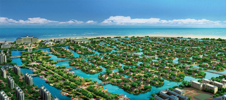 啟東海上威尼斯溫泉小鎮規劃