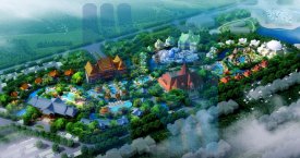 投資10億的啟東溫泉小鎮初具規模